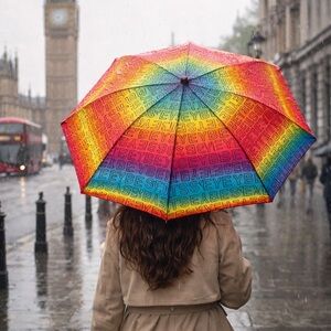 Betsey Johnson Rainbow Umbrella